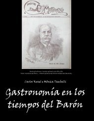 Gastronomía en los tiempos del Barón