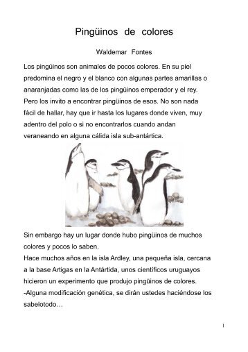 Pingüinos de colores