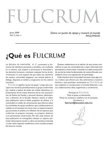 ¿Qué es FULCRUM? - La Escuela de Lancaster AC