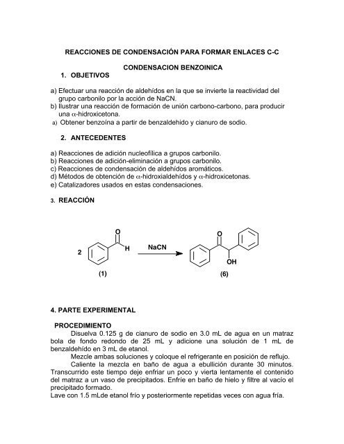 MANUAL DE EXPERIMENTOS DE LA QUIMICA ORGANICA III ...