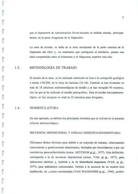 Informe sedimentológico - Instituto Geológico y Minero de España