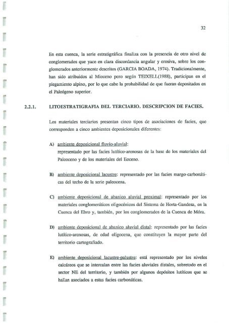 Informe sedimentológico - Instituto Geológico y Minero de España