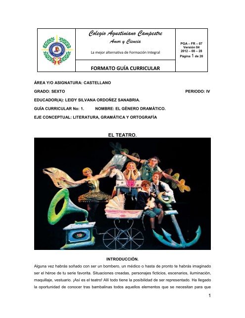 Guía Curricular No. 1 Castellano IV Periodo 6º - Silvana Ordoñez.pdf