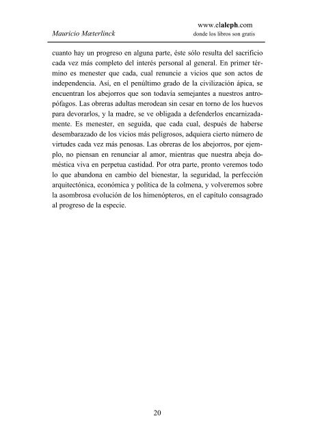 La vida de las abejas - Fieras, alimañas y sabandijas