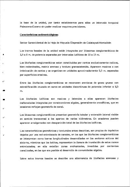 Informe del terciario - Instituto Geológico y Minero de España