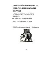 las economías regionales de la argentina. crisis y políticas de ...