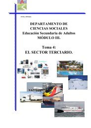 Tema 4: EL SECTOR TERCIARIO.