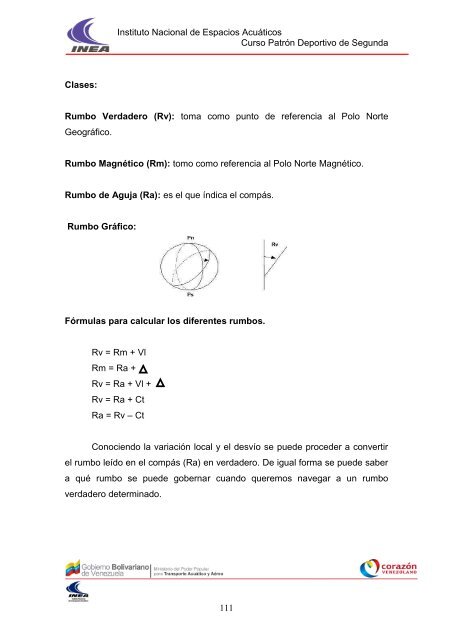 Instituto Nacional de Espacios Acuáticos Curso Patrón ... - INEA