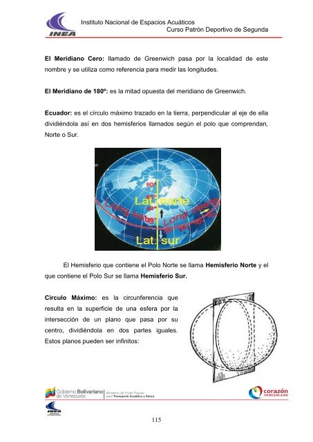 Instituto Nacional de Espacios Acuáticos Curso Patrón ... - INEA