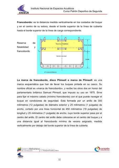 Instituto Nacional de Espacios Acuáticos Curso Patrón ... - INEA