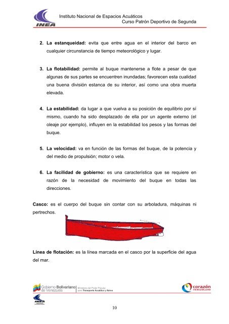 Instituto Nacional de Espacios Acuáticos Curso Patrón ... - INEA