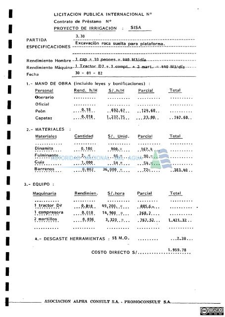 PROMOCONSULT S.A. - Autoridad Nacional del Agua