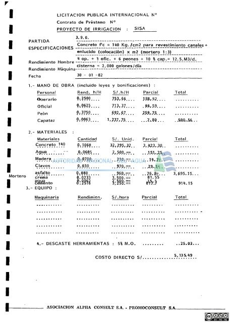 PROMOCONSULT S.A. - Autoridad Nacional del Agua