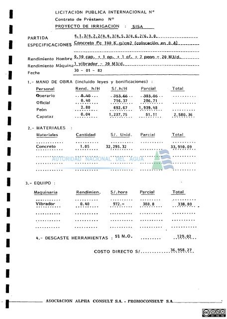 PROMOCONSULT S.A. - Autoridad Nacional del Agua