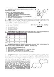 Exercícios Extras de Funções Orgânicas 1) UESC-BA ... - Educacional