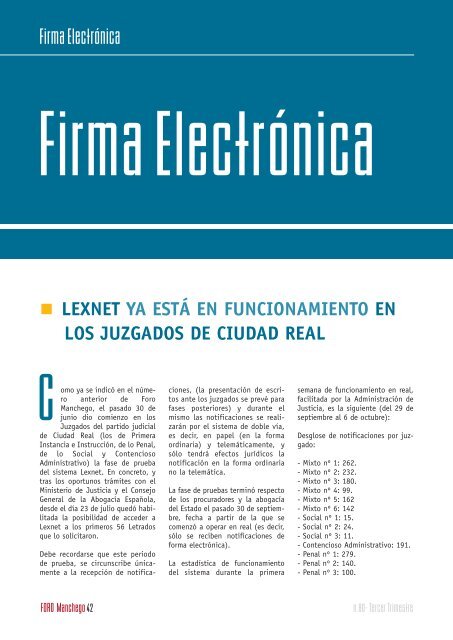 noticias y comunicaciones - Foro Manchego Digital