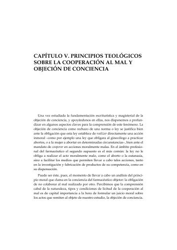 CAPÍTULO V. PRINCIPIOS TEOLÓGICOS SOBRE ... - Etica e Politica