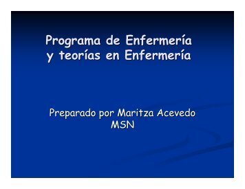 Programa de Enfermería - Sistema Universitario Ana G. Mendez