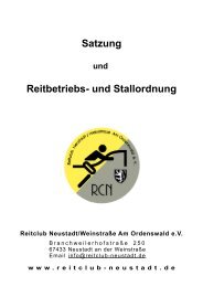 Satzung Reitbetriebs- und Stallordnung - Reitclub Neustadt ...