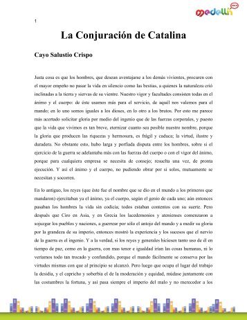 La Conjuración de Catalina Cayo Salustio Crispo