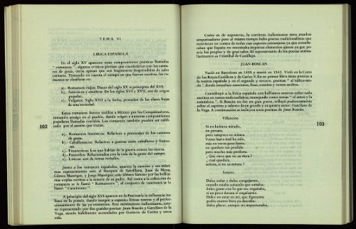 Tema VI. Lirica Española. - cdigital