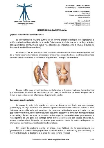 Condromalacia rotuliana.pdf - Dr. Eduardo J. DELGADO TORNÉ