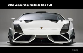 2013 Lamborghini Gallardo GT3 FLII - Reiter Engineering