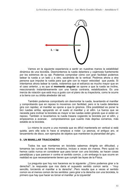 bicicleta en el laboratorio de Física - ANPE BADAJOZ