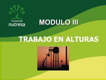 MODULO III TRABAJO EN ALTURAS