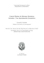 Control´Optimo de Sistemas Mecánicos Actuados ... - GMC Network
