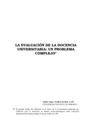 la evaluación de la docencia universitaria: un problema ... - Coneau