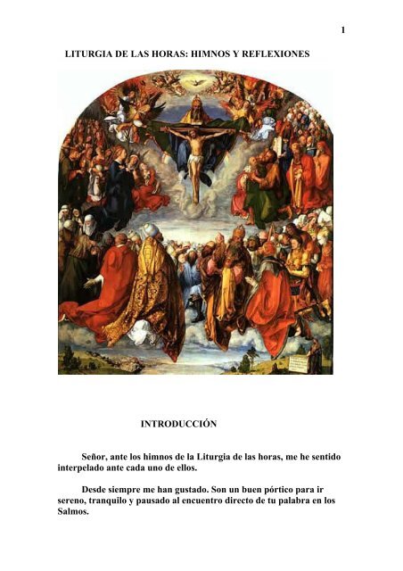 1 LITURGIA DE LAS HORAS: HIMNOS Y ... - Autores Catolicos