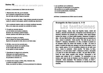 Salmo 50 Evangelio de San Lucas 4, 1-13