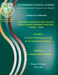 UNIVERSIDAD NACIONAL AGRARIA Trabajo de Graduación