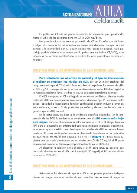 Las dislipemias como factor de riesgo cardiovascular. Prevención ...