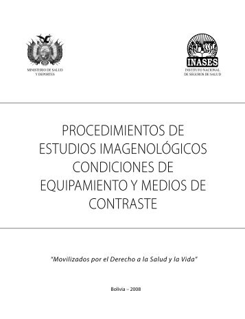 procedimientos de estudios imagenológicos condiciones ... - inases