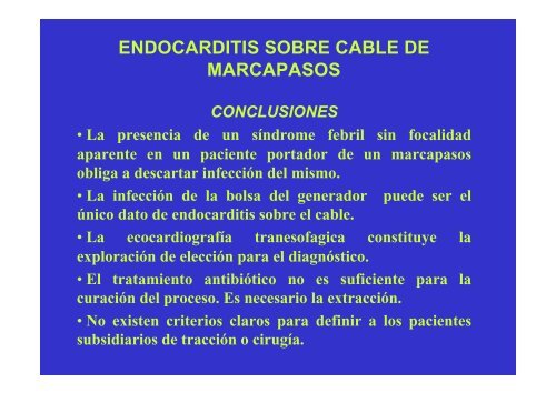 endocarditis sobre cable de marcapasos - Carlos Haya