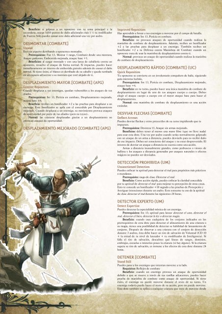 Compendio de Dotes Pathfinder RPG - Abril 2012