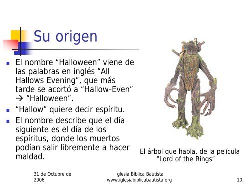 Por qué los cristianos no deben celebrar Halloween - Iglesia Biblica ...