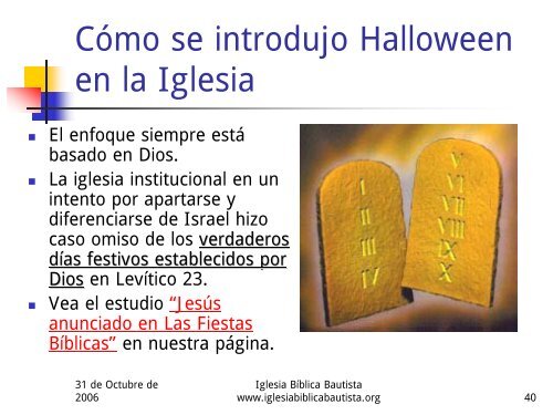 Por qué los cristianos no deben celebrar Halloween - Iglesia Biblica ...