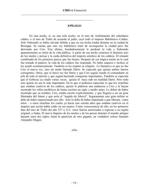 Ciro, el festin de una noche y la caida de un imperio - Escritores ...