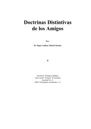 Doctrinas Distintivas de los Amigos - Radio Verdad