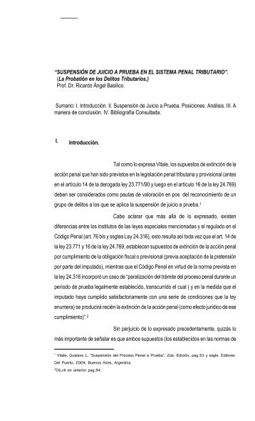 Suspensión del juicio a prueba en el sistema penal ... - Laborem Iuris