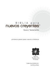 Biblia para nuevos creyentes, Nuevo Testamento - Tyndale House ...