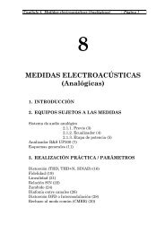 MEDIDAS ELECTROACÚSTICAS (Analógicas) - La Salle