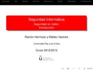 Seguridad en redes - Universidad Rey Juan Carlos