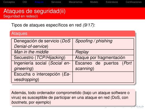 Seguridad en redes - Universidad Rey Juan Carlos