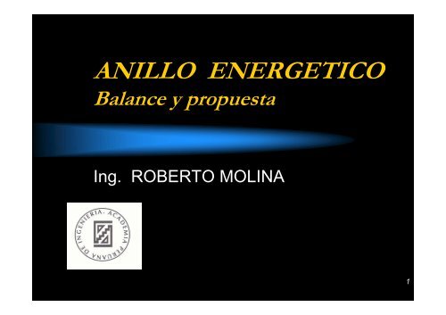 ANILLO ENERGETICO - Academia Peruana de Ingeniería
