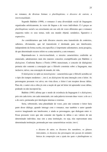 Dissertação completa - Programa de Pós-Graduação em Letras