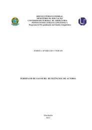 EMINÉA APARECIDA VINHAIS FERDINAND DE SAUSSURE: DE ...